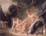 Francois Boucher Diana Resting after her Bath oil